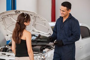 Woman with Mechanic - Meineke Alabama Meineke Car Care | Winter Maintenance | Bessemer
